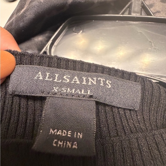 New All Saints Hera Leopard Print 2 in 1 Midi Dress & Sweater - Picture 2 of 13